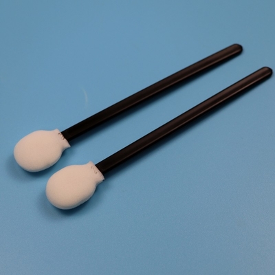 708 Lint-freier schwarzer Griff Kreisförmiger Schwammstick Reinigungsraum-Swab Autospflege Lollipop-Schaum-Swab