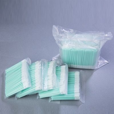 Mikro-Groove-Reinigungswerkzeuge TX750 Typ 76mm Schaumspitze Swabs mit robustem PP-Griff