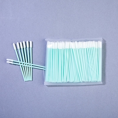 Mikro-Groove-Reinigungswerkzeuge TX750 Typ 76mm Schaumspitze Swabs mit robustem PP-Griff