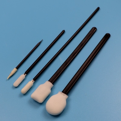 Portable Lint Free Sponge Detail-Swab Präzisionsreinigung Pflege Pflege Schaum-Swab mit schwarzem Griff