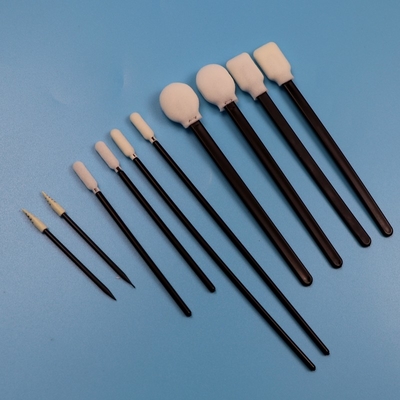 Portable Lint Free Sponge Detail-Swab Präzisionsreinigung Pflege Pflege Schaum-Swab mit schwarzem Griff