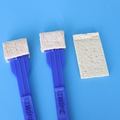 High Absorbency Rechteckiger Stick Montiert Schwamm Swab Medizinische Zellulose Schaum Swab Applikator