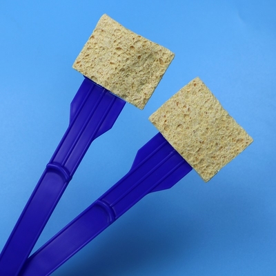 Hohe Absorptionsfähigkeit Umweltoberflächenprobenahme Schaumspülungen Zellulose Stick Montierte Schwammspülung für das Labor