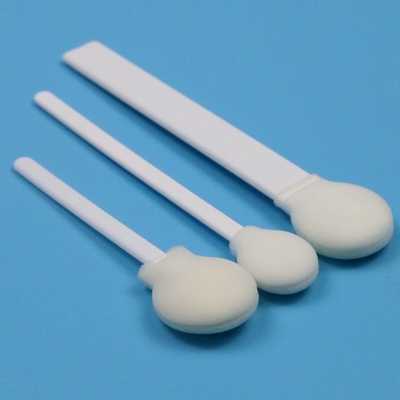 108 mm Einweg-weißer PP-Stick 30 mm großer runder Kopf Schwammstick Medizinischer Circular Foam Swab Applikator