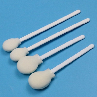 108 mm Einweg-weißer PP-Stick 30 mm großer runder Kopf Schwammstick Medizinischer Circular Foam Swab Applikator