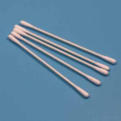 Öko-freundlicher Papierstäbchen 3,2 mm Kleine runde Q-Tipps Reinraum Baumwollschrubber mit doppelten Köpfen