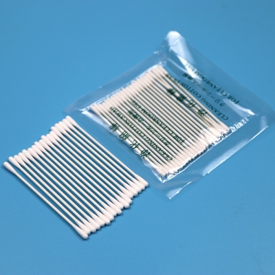 Öko-freundlicher Papierstäbchen 3,2 mm Kleine runde Q-Tipps Reinraum Baumwollschrubber mit doppelten Köpfen