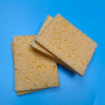6 * 8 * 0,5 cm hoch absorbierender rechteckiger Zellulose-Schwamm-Tupfer, Umwelt-Oberflächen-Probenahmetupfer für Lebensmittel