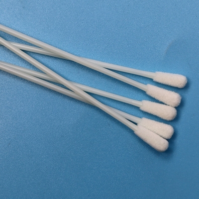 146mm einzeln verpackter, beflockter Nylon-Mundabstrichtupfer, steriler Probenentnahme-Tupfer ohne Bruchstelle für medizinische Zwecke