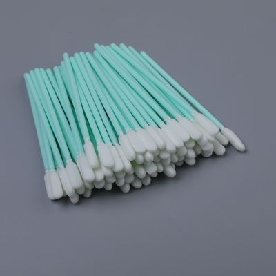 6 mm Rundfoam Spitze Reinigung Swab mit robustem grünen Griff Lint frei Präzisionsreinigung Applikator Länge 100 mm