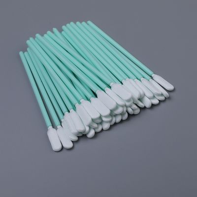 100mm Polyester Cleaning Swab - 6.5x3mm Head - for MT Ferrule, V-Groove, PLC Splitter & Fiber Connector Endface