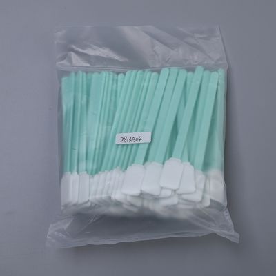 Doppelschicht Polyester Reinigung Swab Flat Rechteckkopf 15mm Lint frei Elektronik Reinigung Swab 125mm 100pcs
