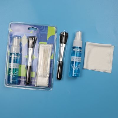 4 in 1 tragbare Mikrofaser-Reinigungstücher Bildschirmreiniger Laptop-Linsenreinigungskit mit Lösung