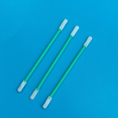 TX758 Fusselfreies, doppelseitiges ESD-Polyester-Wattestäbchen, Präzisions-Reinraum-Detailing-Wattestäbchen zur Staubentfernung