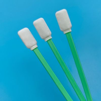 TX714 Fusselfreies, flaches, quadratisches ESD-Polyester-Tupfer zur Oberflächenreinigung, Reinraum-Tupfer mit Doppelköpfen