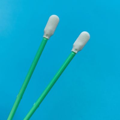 Fusselfreier Paddelkopf ESD Reinraum-Tupfer Optische Reinigung Polyester-Tupfer mit Doppelköpfen