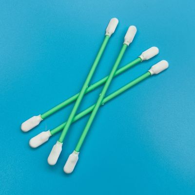 Fusselfreier Paddelkopf ESD Reinraum-Tupfer Optische Reinigung Polyester-Tupfer mit Doppelköpfen