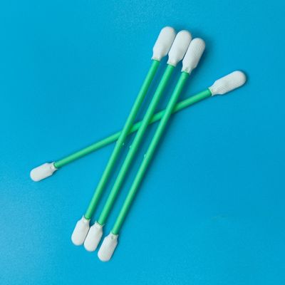 Fusselfreier Paddelkopf ESD Reinraum-Tupfer Optische Reinigung Polyester-Tupfer mit Doppelköpfen