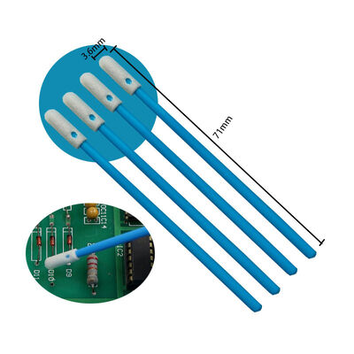 742 Präzisions-Schwammtupfer 742 mit blauem Griff, 3,6 mm, Präzisions-Schwammtupfer zur Elektronik-Reinigung, Schaumstoffspitze, Detaillierungstupfer für Reinräume