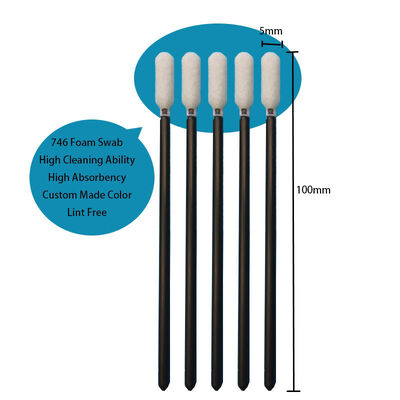 TX746 Fusselfreier Kfz-Reinigungstupfer mit schwarzem Griff, Schwamm, Detaillierungstupfer, Präzisionsschaumtupfer für die Autoreinigung