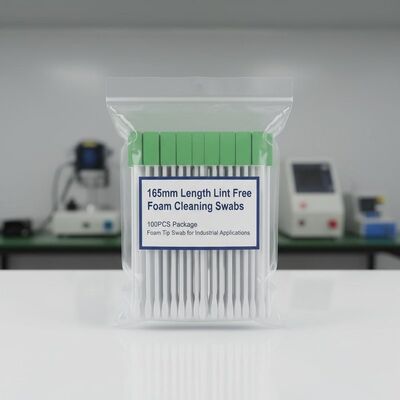 165mm Länge Lint-freie Schaumreinigungsschablonen 100PCS Paket Schaumspitze Schablone für industrielle Anwendungen