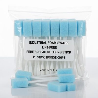 Pp Stick Sponge Chips Industriefoam-Swabs Lint-freie Druckerkopf Reinigung Stick
