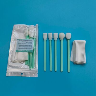 Fusselfreier, grüner Griff, weicher Schwammtupfer, Schaumstoffspitze, Detaillierungstupferset, Druckerreinigungsset mit Polyestertüchern
