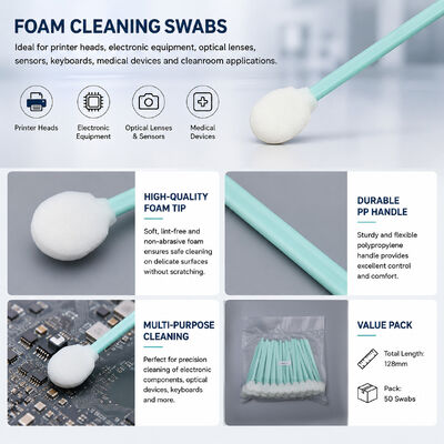 High Absorbency Foam Swab TX708 Kompatibel für Druckerkopf Kamera Elektronik Präzisionsreinigung 128mm