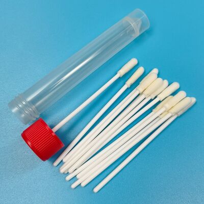 8cm Einweg-weiße PP-Stick-Steril-Schaum-Tipp-Swab VTM Kit Grippe-Test Oral-Swab Umwelttest Swab Oberflächenprobenahme-Swab