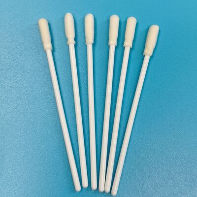 8cm Einweg-weiße PP-Stick-Steril-Schaum-Tipp-Swab VTM Kit Grippe-Test Oral-Swab Umwelttest Swab Oberflächenprobenahme-Swab