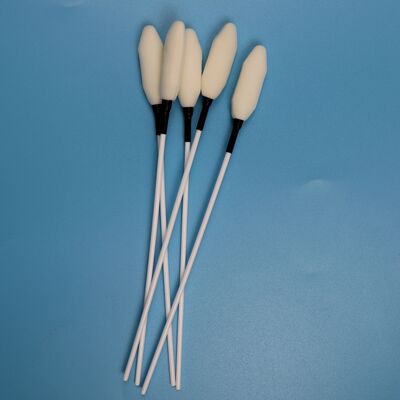 16mm High Absorbency Big Foam Tip Medical Cleaning Swab 21cm Long PP Stick Trocar Wipe Swab Sponge Swab