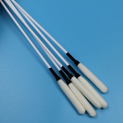 White PP Stick Long Sponge Swab for Medical Cleaning High Absorbency Foam Tip Swab Trocar Cleaning Swab with 8mm Head Width
