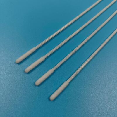 Einzeln verpackter starker ABS-Stab steriler beflockter Nylon-Tupfer Nasen-Tupfer Grippe-Test-Proben-Tupfer Mundproben-Sammel-Tupfer