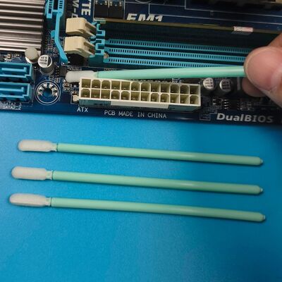 TX709 Grüner PP-Stick, Präzisions-Reinigungsschwamm, Tupfer, Reinraum-Schaumstoffspitze, Detaillierungstupfer, Elektronik-Reinigungstupfer