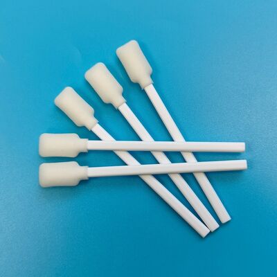 Disposable White PP Stick Rectangular 1ml Sponge Stick for Clinical Skin Cleaning Wound Cleaning Foam Swab Applicator