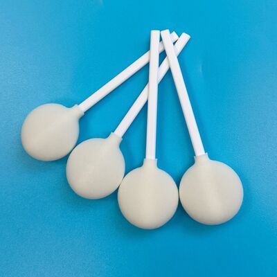 Disposable White PP Stick 30mm Big Round Head Sponge Stick 3ml Circular Foam Swab Applicator Skin Disinfection Swab
