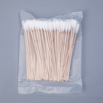 Beseitigungs-hölzerne lange Stock-Wattestäbchen, sterile heilkräftige Wattestäbchen