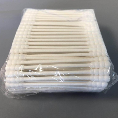 Papiergriff-weißer Baumwollknospen-Putzlappen-Rundkopf für kosmetische Reinigung