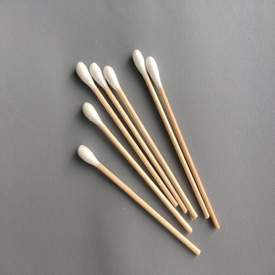 Nicht sterile lange hölzerne WegwerfWattestäbchen 100 PC/Tasche für Krankenhaus
