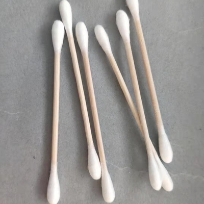 Hölzerner Bambusknospen-Wegwerfputzlappen der baumwolle100pcs