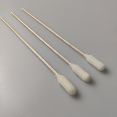 Medizinisches 150mm 6 Zoll-Schaum bedecktes hölzernes Wattestäbchen