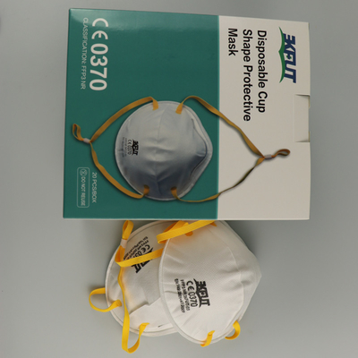 3D verhindern Grippe-weißes Zivilwegwerfmasken-Gesicht 4 Schichten