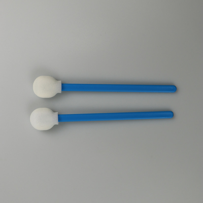 Lutscher-runde Schwamm-Hauptfusselfreie Wegwerfputzlappen-blauer Stock