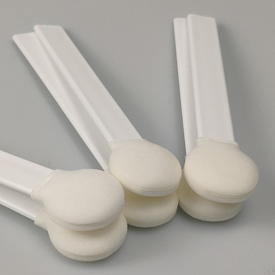 Steifer Griff-Wegwerfschwamm-wischt fusselfreie Schaum-Spitze 50pcs/Bag auf