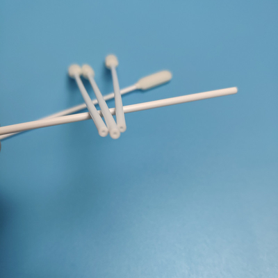 PP-Stick-Schaumstoff-Schwammkopf, Einweg-Probenahmetupfer, weiße Farbe