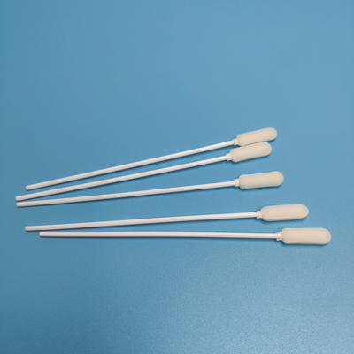 PP-Stick-Schaumstoff-Schwammkopf, Einweg-Probenahmetupfer, weiße Farbe