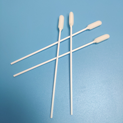 PP-Stick-Schaumstoff-Schwammkopf, Einweg-Probenahmetupfer, weiße Farbe