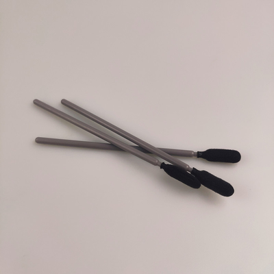 Cleanroom staubfreier Gray Handle Foam Tipp Swab mit schwarzem Kopf