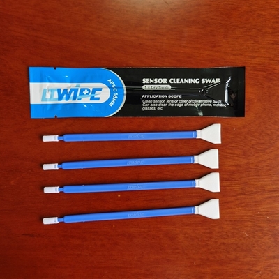 24mm einzelne verpackende Microfiber Sensor-Reinigungsputzlappen mit doppelten Köpfen
