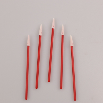 100pcs haftet industrieller Gebrauch rote pp. Mini Pointed Foam Swab For-Kopfhörer-Reinigung